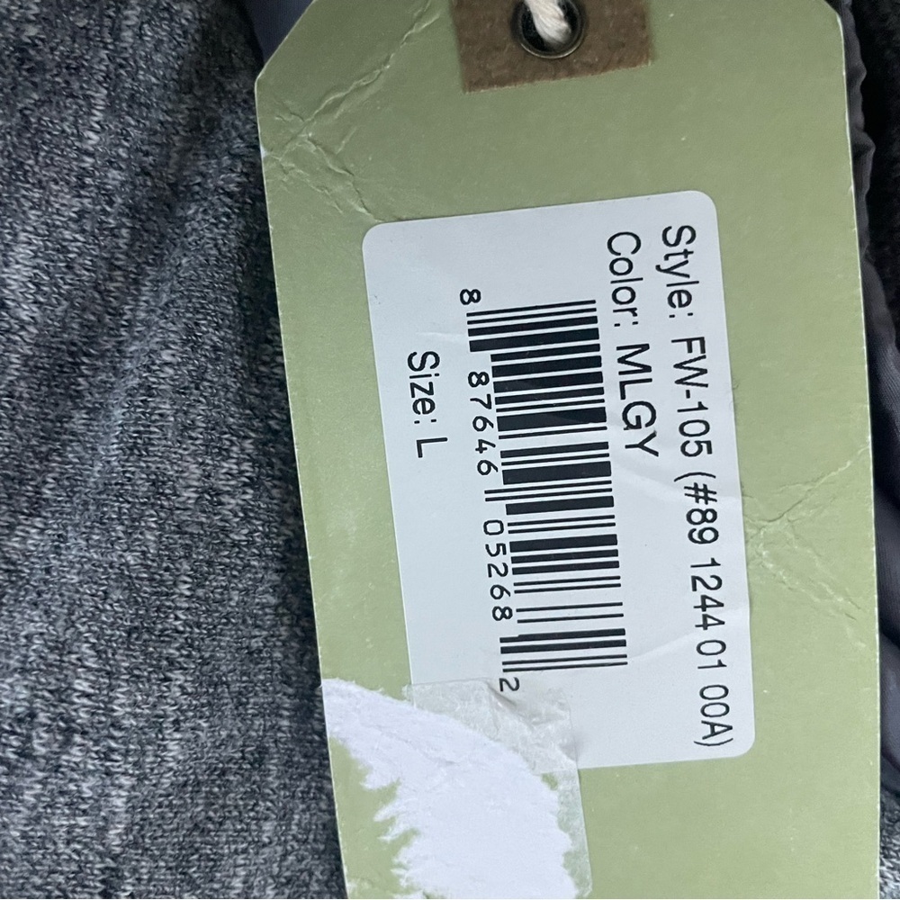 NWT Jetlag Grey Melange Cowl Neck Hoody Pullover L - Picture 11 of 13